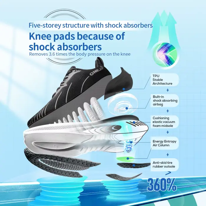 Chaussures de course à lacets pour hommes et femmes