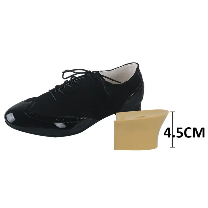 Wedopus 2.5CM chaussures de danse noires hommes salle de bal semelle en daim cubain Latin homme chau
