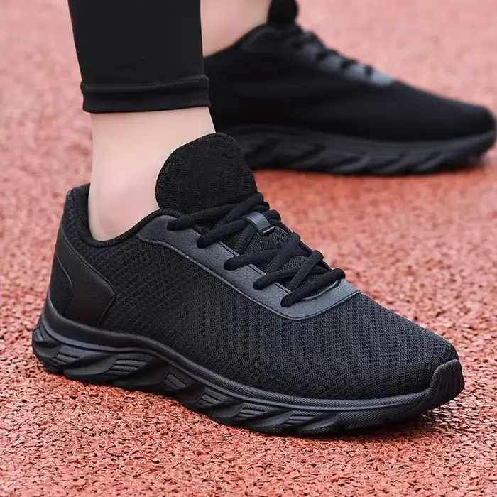 Chaussures décontractées respirantes noires pour homme