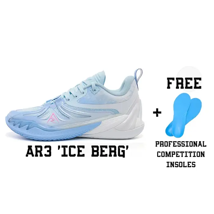 Chaussures de basket-ball professionnelles RIGORER Austin Reaves AR3 «ice berg» - Baskets pour hommes avec plaque de stabilité en TPU Z325360910-15