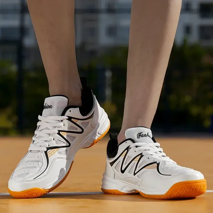 Chaussures de Tennis professionnelles pour hommes et femmes, baskets respirantes pour Badminton, volley-ball, Tennis de Table, Sport d'intérieur, entraînement, taille 48