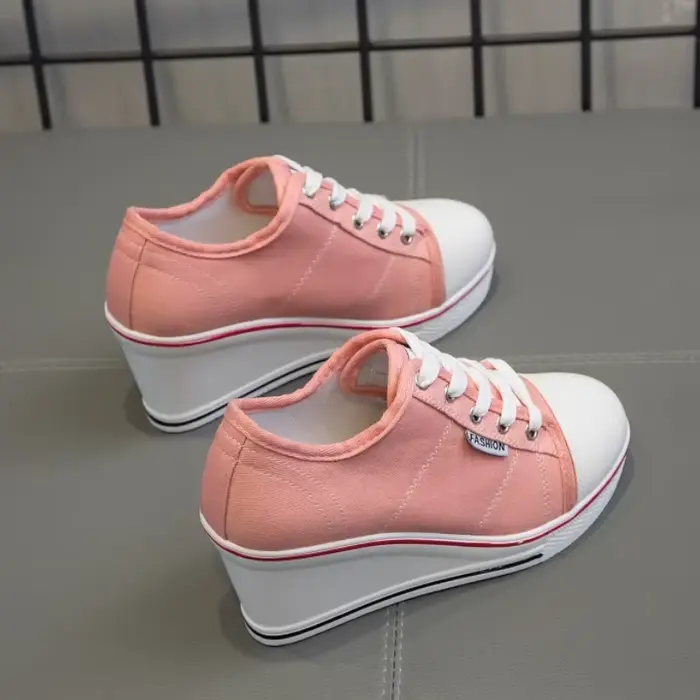 Chaussures femmes nouvelle femme toile compensée vulcaniser