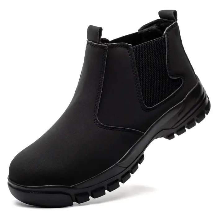 Chaussures en cuir imperméables pour hommes, bottes de protection indestructibles antidérapantes, ch