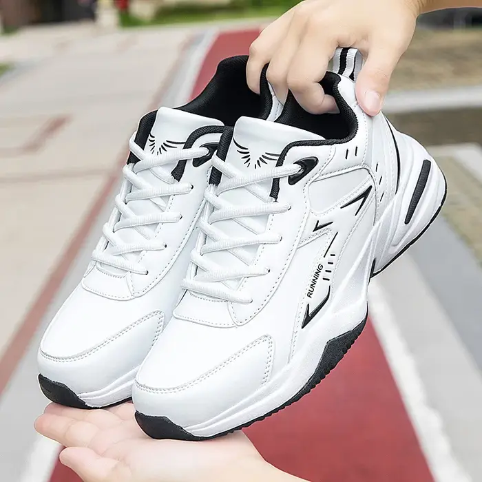 Chaussures pour hommes, chaussures décontractées de mode pour l'extérieur, baskets en cuir pour hommes, chaussures de tennis, chaussures de sport pour hommes, chaussures de course, Zapatillas Hombre