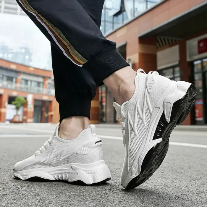 Chaussures pour hommes 10cm hauteur augmenter baskets en plein air