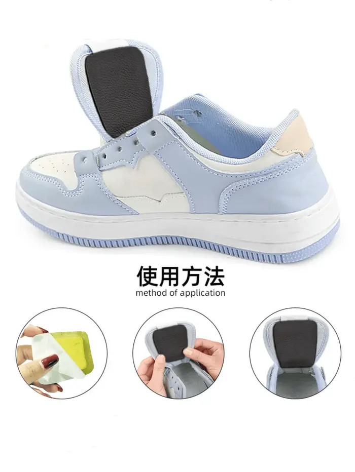 2 paires de coussinets de langue en cuir de taille uniforme – Semelles intérieures antidérapantes et confortables
