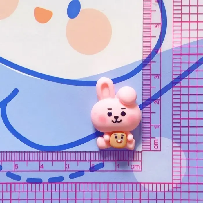 BT21 2026 Koya RJ Shooky Man Chimmy Cooky DIY Cartoon Cute Shoe Buckle Three-dimensional Shoe Flower Decoration Detachable