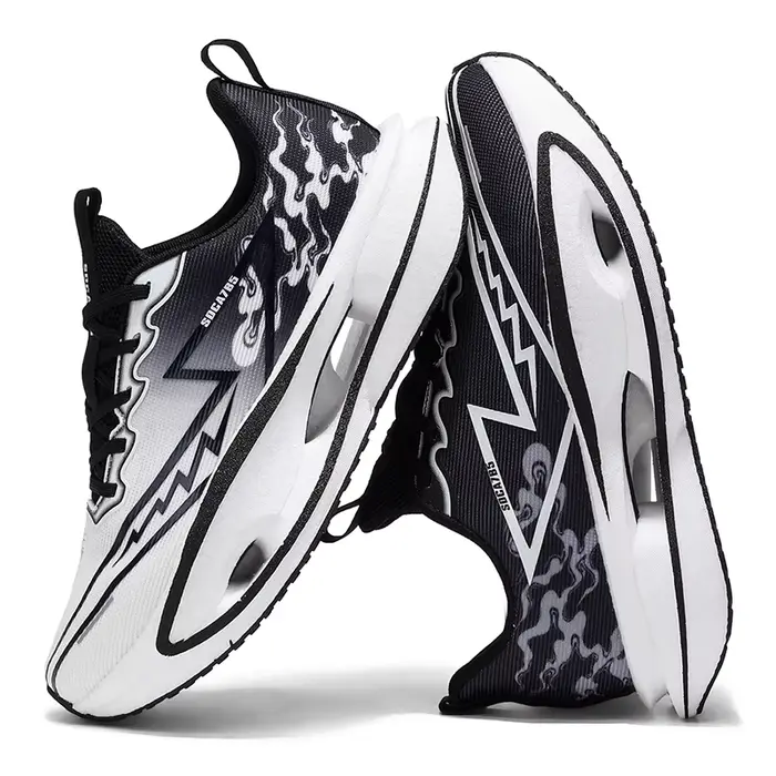 Chaussures de course Marathon Spécialité Homme Sport Plaque Carbone Respirantes Ultralégères Femme Confortables Athlétiques Amorti Stabilité Baskets