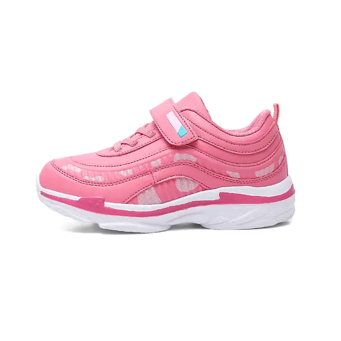 Mignon enfants Sneaker filles chaussures de luxe en cuir léger enfants chaussures décontractées cour