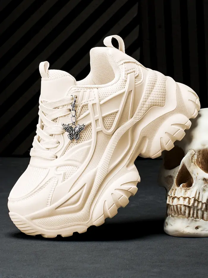 Nouvelles Chaussures Plateformes Y2K Rose pour Femme