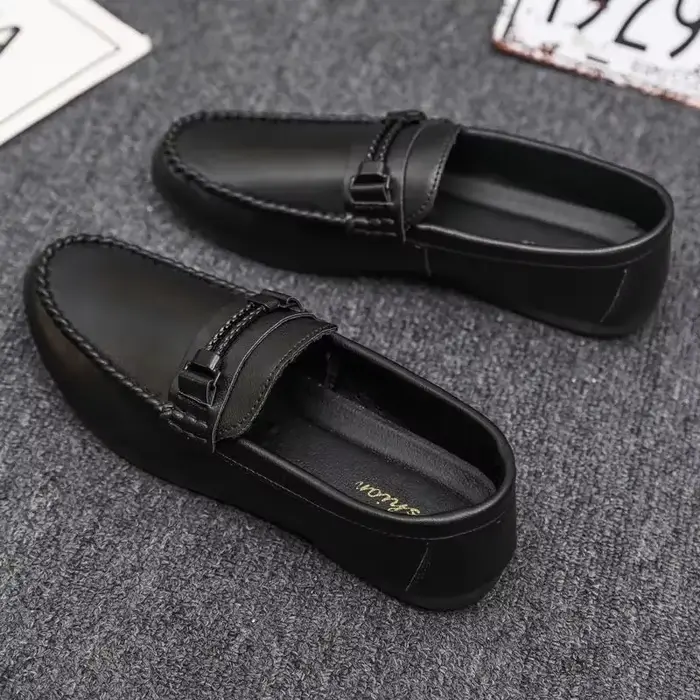 Semelle épaisse hommes chaussures décontractées plate-forme mocassins de bureau