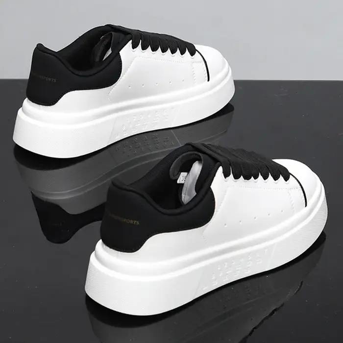 Fashion Men Skateboarding shoes Casual Sport Shoes Platform Sneakers Outdoor Breathable White Runnin
