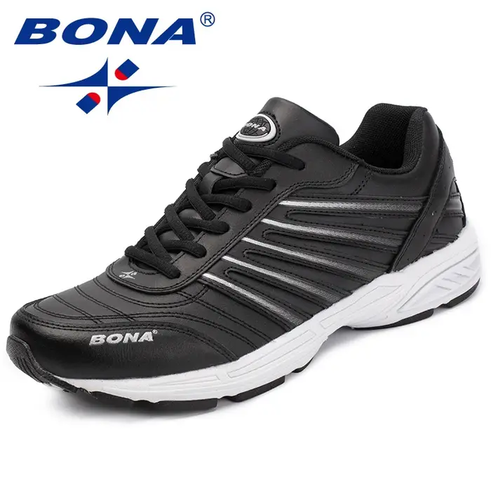 BONA nouveaux classiques Style hommes chaussures décontractées en plein air mode baskets à lacets chaussures plates pour homme en cuir fendu hommes mocassins