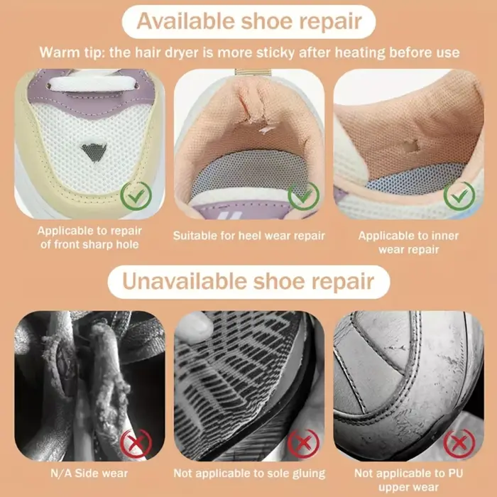Patch de réparation pour chaussures