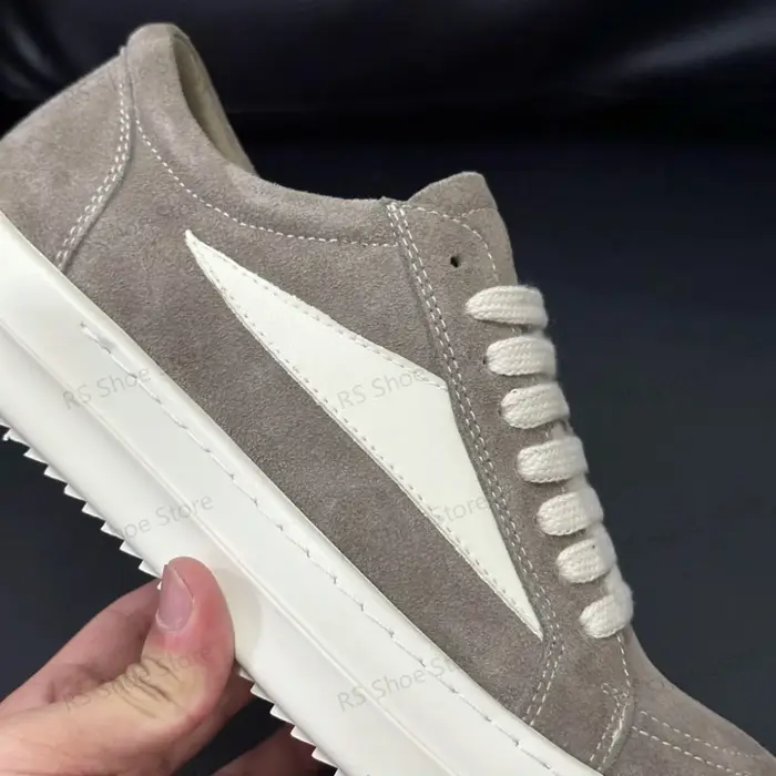 Ro Classic Designer Sneaker Low Top Shoe Women Brown Suede Shoes Leather Casual