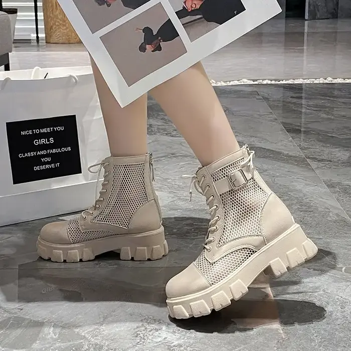 AphFête ta-Bottes Respirantes à Semelle Optique pour Femme