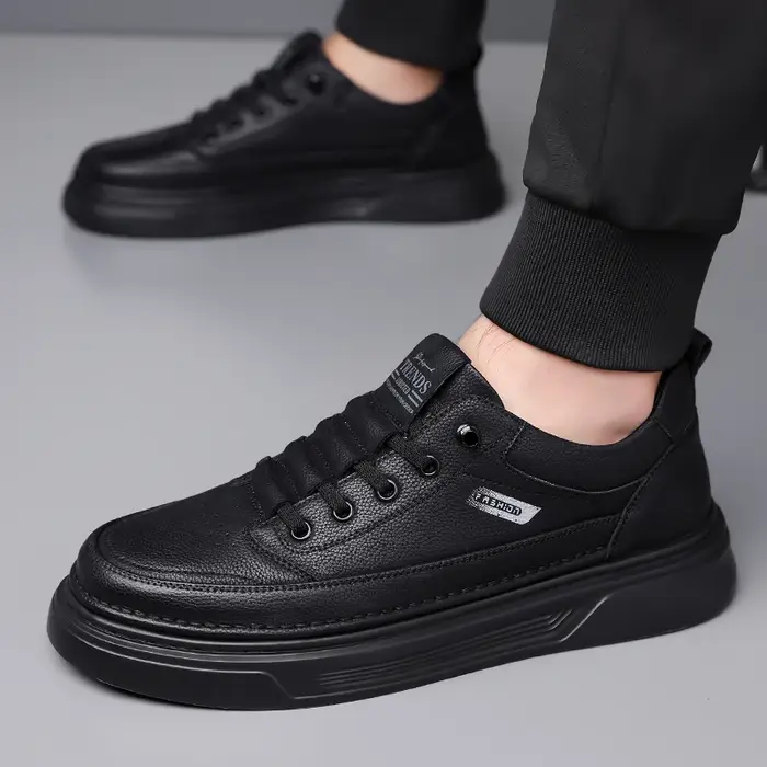 Chaussures décontractées en cuir PU pour hommes