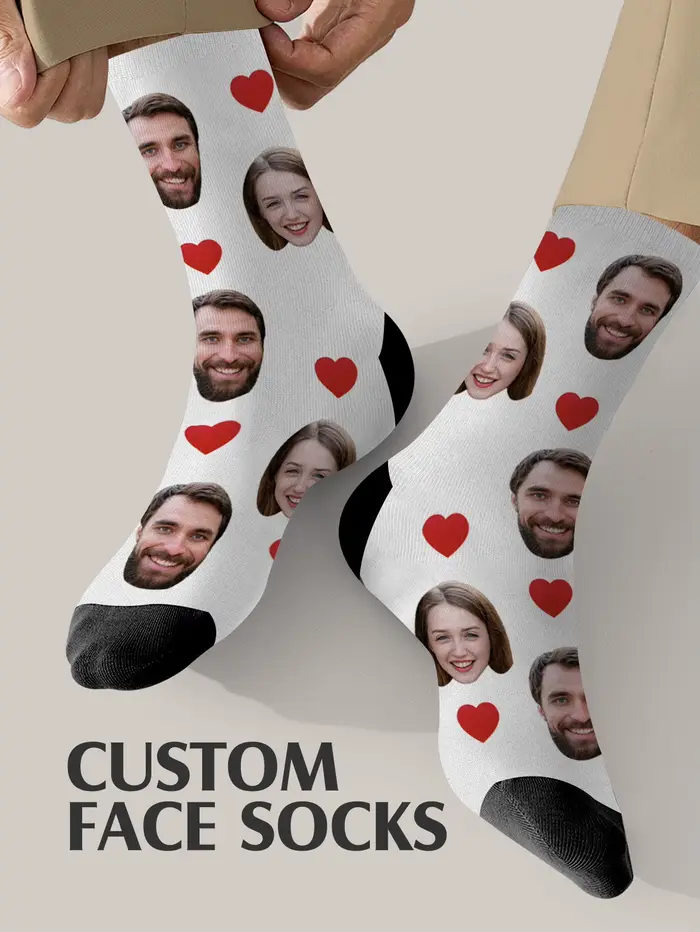 Chaussettes personnalisées avec photo personnalisée