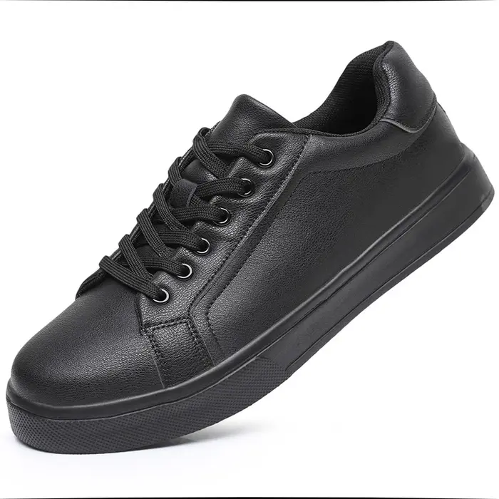 Cuir hommes chaussures baskets tendance
