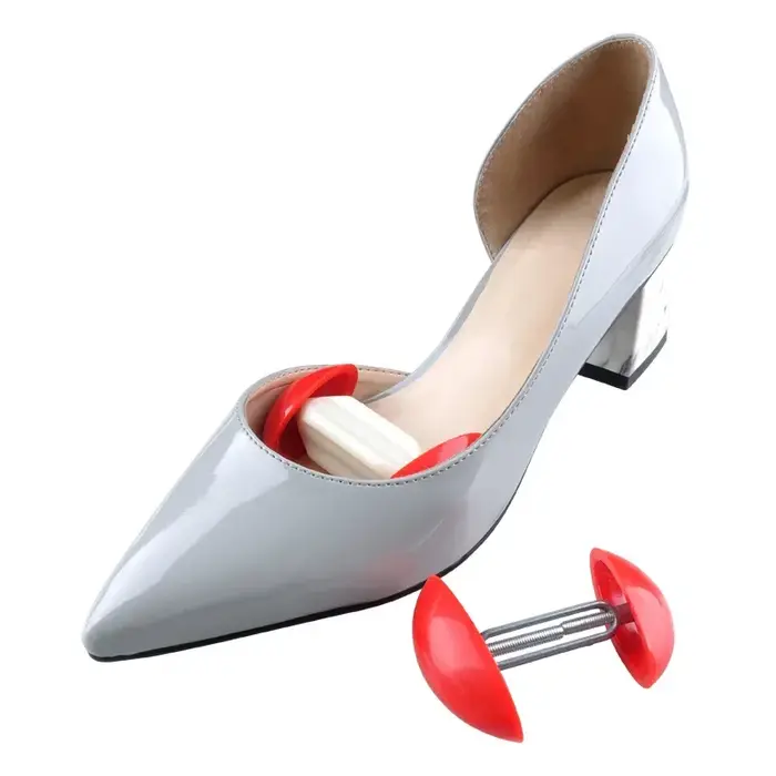 4 ou 6 pièces - Mini-écarteurs de chaussures antidérapants réglables pour hommes et femmes - Rouge - Embauchoirs