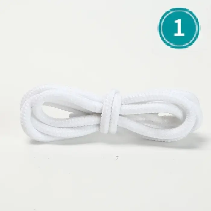 1 paire de lacets ronds classiques en polyester