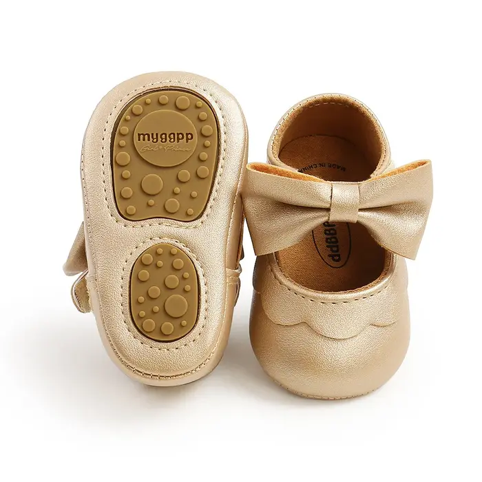 Chaussures de princesse en Pu pour bébé fille