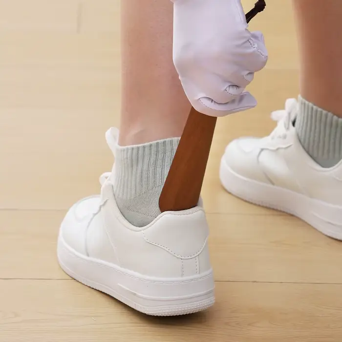 Mini chausse-pied en bois de hêtre de 14,5 cm – Aide à chaussures de voyage portable pour les voyages d'affaires et utilisation en déplacement