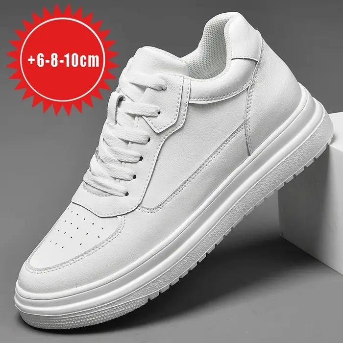 Chaussures d'ascenseur rehaussantes en cuir véritable pour hommes