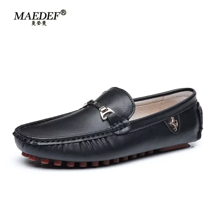 MAEDEF chaussures pour hommes mocassins blancs hommes chaussures décontractées marque hommes mocassi