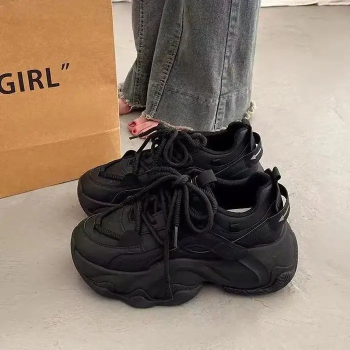 Chaussures Dad Shoes Femme Printemps/Été 2026 Nouvelle Collection Populaire à Semelle Épaisse Effet Gâteau