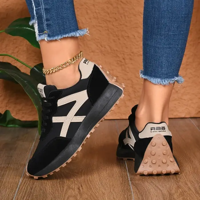 Nouvelles baskets de créateur pour femmes 2026 — Chaussures décontractées à lacets pour le printemps : Luxe