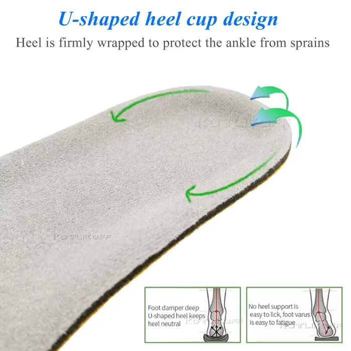 KOTLIKOFF – semelles orthopédiques souples pour chaussures de Sport, coussin en Gel de Silicone, res