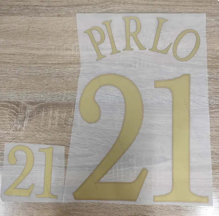 Maillot de l'Italie 2004, domicile, Del Piero, R.BAGGIO, PIRLO, nom et numéro