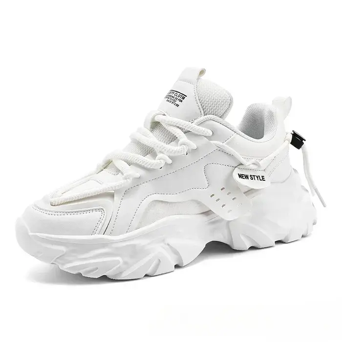 Hommes luxe plate-forme baskets 2025 mode respirant