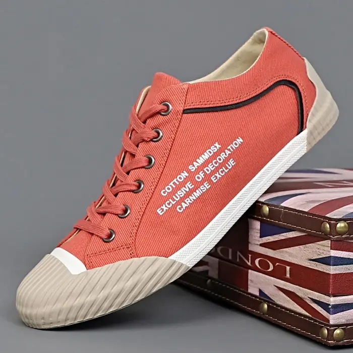 Hommes Toile Chaussures À Lacets Casual Sneakers De Mode pio Respirant Confortable Nouveau Chaud