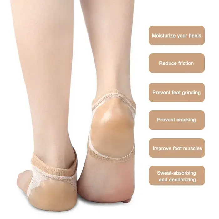 Manchon de protection du talon en Gel, coussinets de talon en Silicone, bonnets de talon, Support de