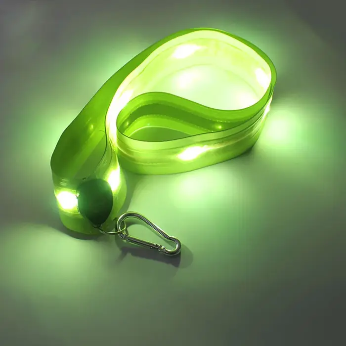 LED ceinture de course réfléchissante Rechargeable cyclisme LED bretelles sécurité nocturne randonnée en plein air Jogging marche équipement léger