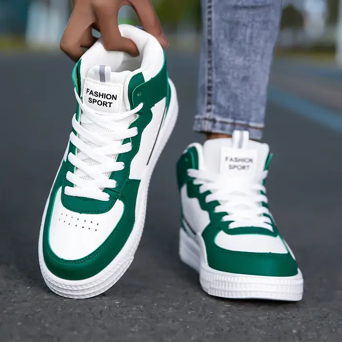 Chaussures de travail décontractées pour hommes quatre saisons, baskets blanches imperméables en cuir, Style tendance pour hommes