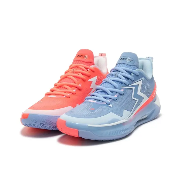 POISON 361 °   BIG3 5.0 Quick PRO Chaussures de basket-ball pour hommes, coupe basse, bleu ciel/bleu