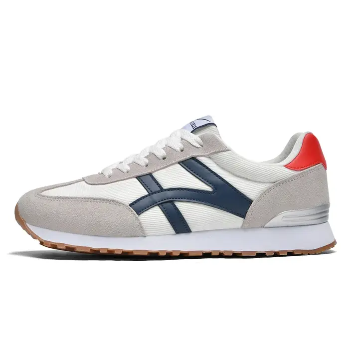 Chaussures de sport rétro à semelle épaisse Double Star