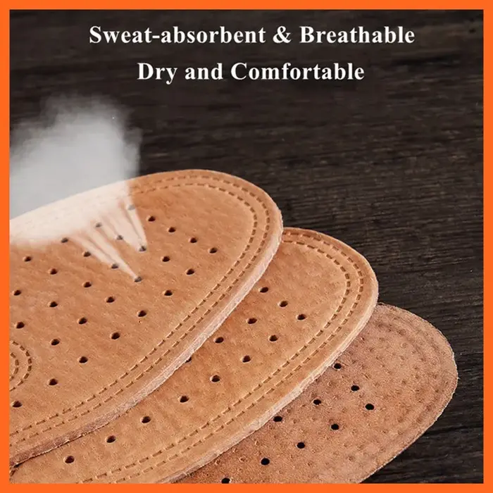 Semelle intérieure en cuir véritable pour chaussures, dépistolet ant confortable, l'offre elles inté