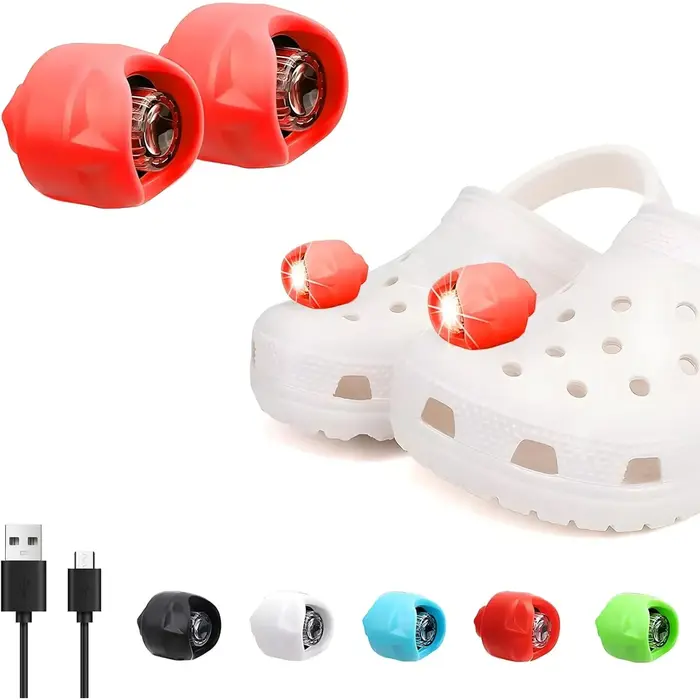 2 pièces chaussures lumières illuminent vos activités de plein air avec le phare LED chaussure lumière