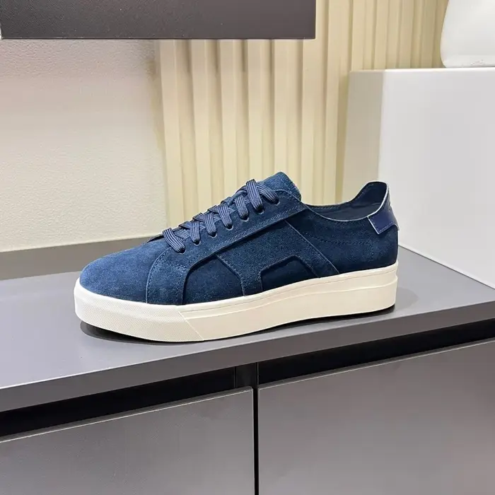 Baskets décontractées de luxe pour hommes, nouveau design, en daim, color block, plateforme épaisse,