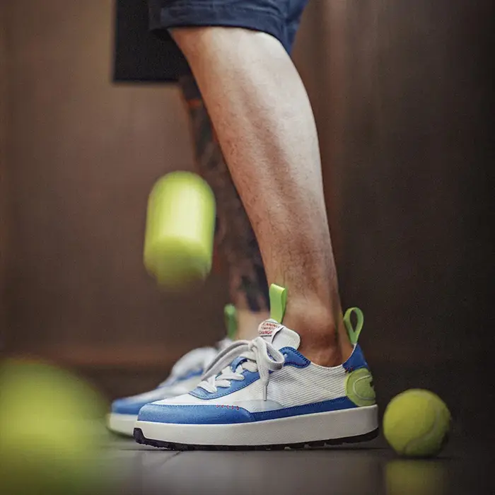 Maden été couleur-bloc maille chaussures de course hommes respirant bas-haut Tennis baskets à semelles épaisses décontra