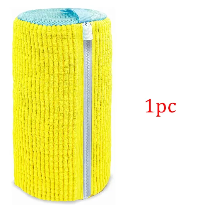 Sac de lavage pour chaussures en filet rembourré, protection pour le linge, fibres moelleuses en pol