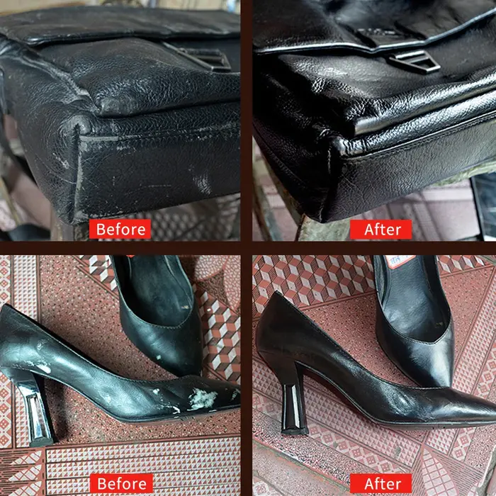 Peinture pour cuir, crème pour chaussures