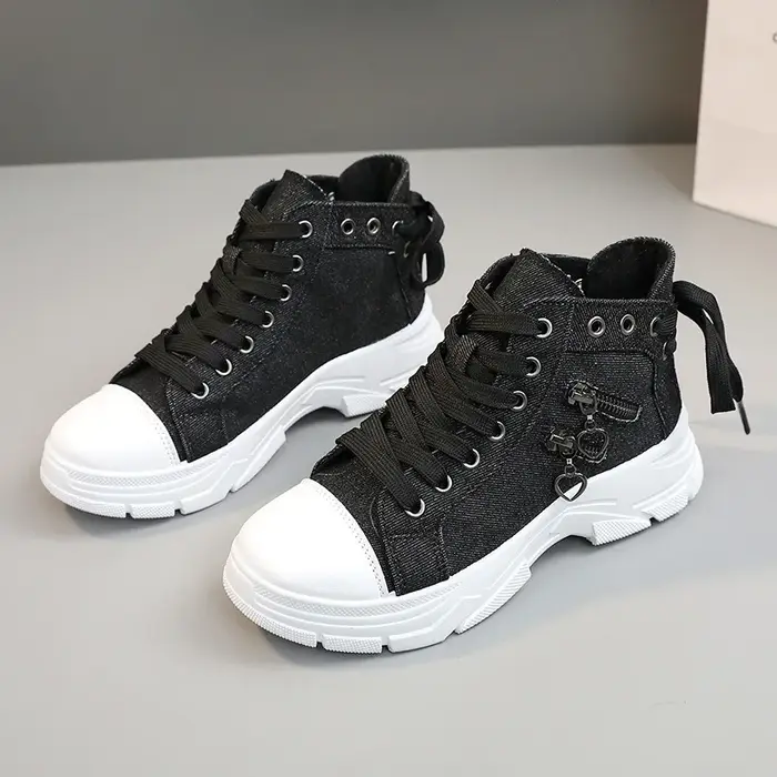 Nouvelle toile haut de gamme femmes chaussures 2025 printemps respirant Denim baskets femmes été fon