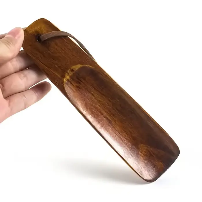 1 pièce de chausse-pied portable en bois massif, outil de chausse-pied durable et facile à utiliser,