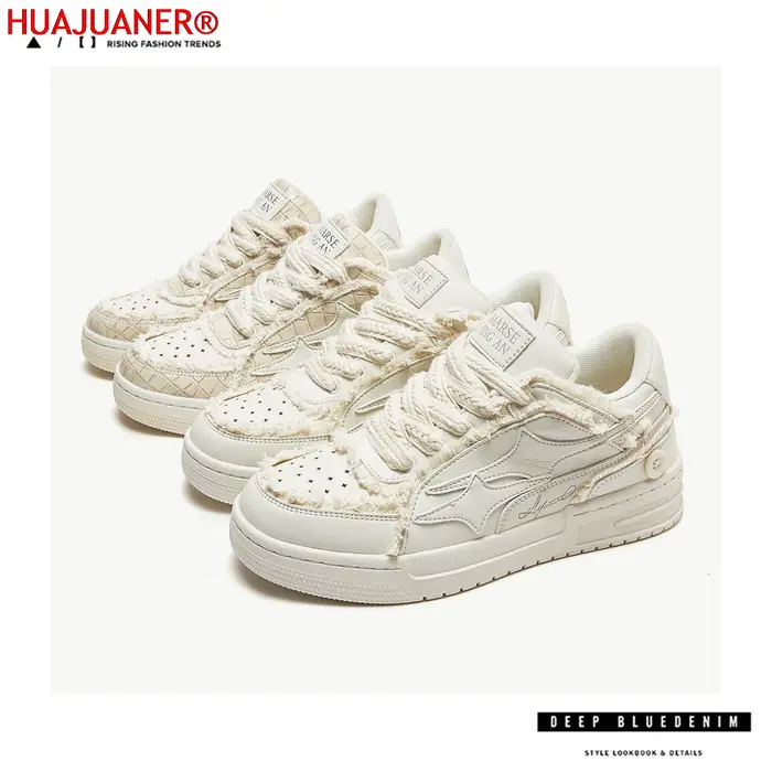 HUAJUANER – chaussures de Tennis rétro pour hommes et femmes