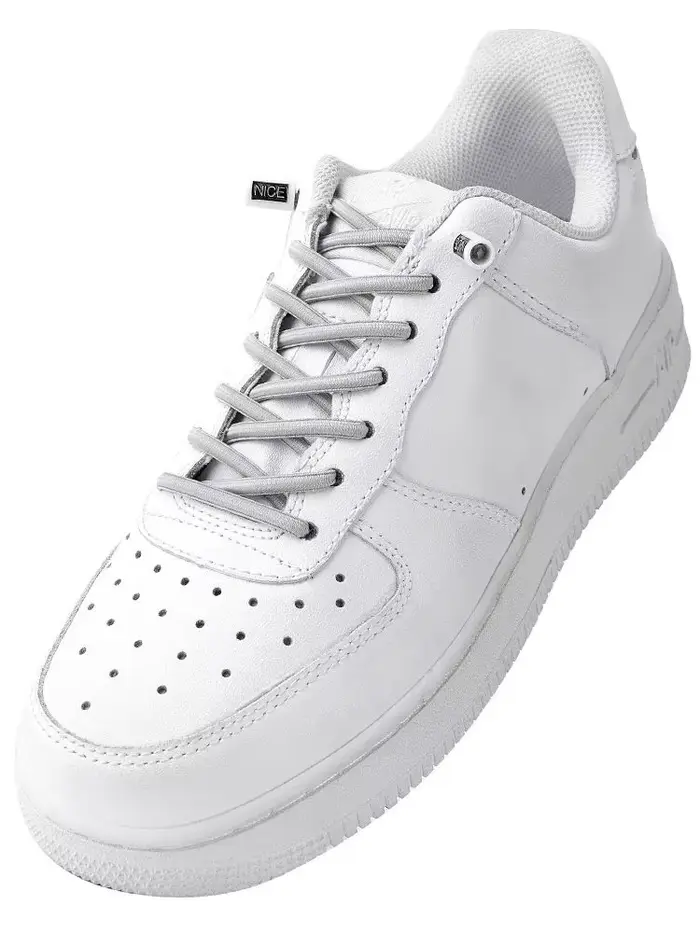 4 pièces belle boucle de chaussure lacets élastiques baskets bande de caoutchouc lacets demi-cercle